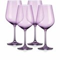 Tarifa Translucent Large Wine Glasses, Purple - Set of 4 TA3103265